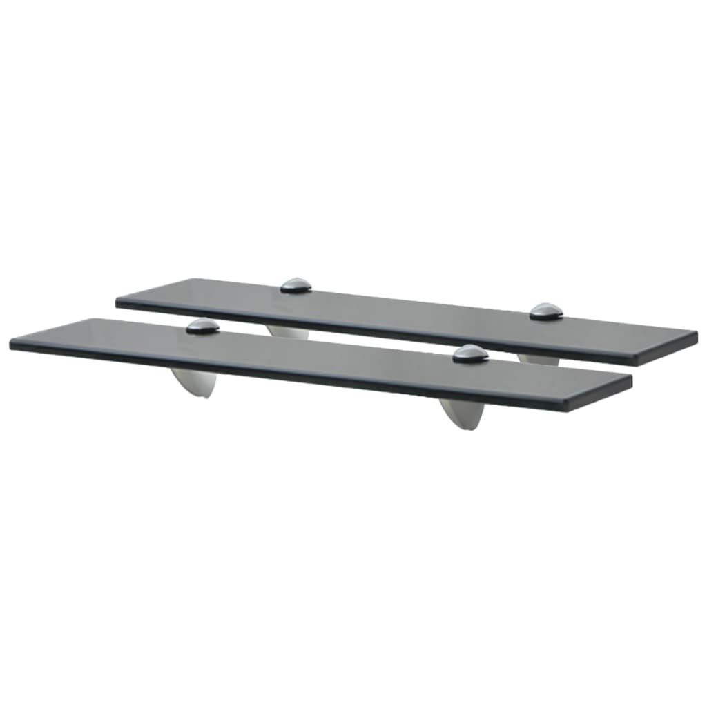 2 Piece Glass Floating Shelf