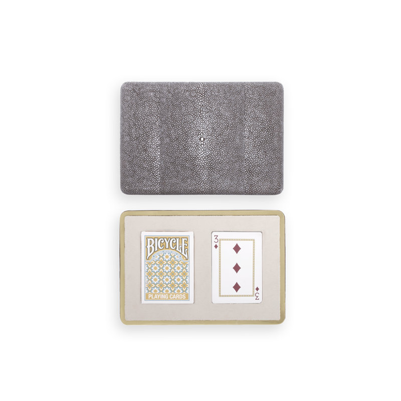 Ensemble de cartes Shagreen, Chocolat