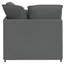  Canapé modulaire en tissu gris foncé, mousse, métal surdimensionné modulaire-1592114651
