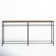Rainville 74" Mango Solid Wood And Metal Sofa Console Table