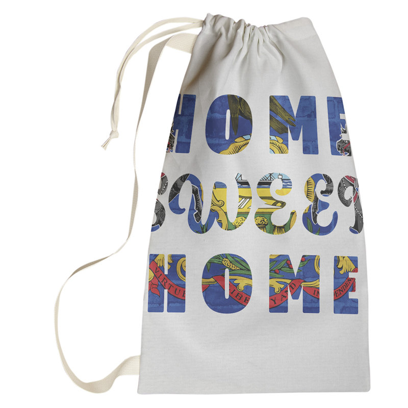 Sac à linge Home Sweet Home, Petit (H 64 po x l 20 po x P 1,5 po), Pennsylvanie