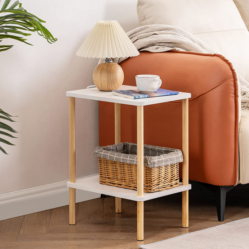 Ayvion End Table, Oak, White