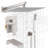 Single-Handle 1-Spray Tub And Shower Faucet With 12 In. Shower Head And Hand Shower (Valve Included)-106848797