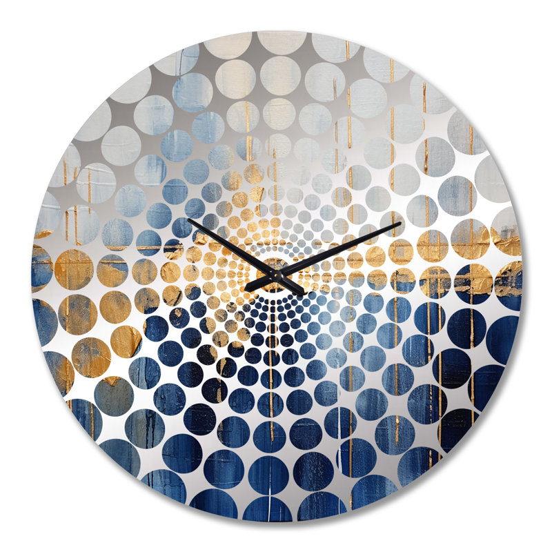 Anatasia - Horloge murale peinture abstraite, Grand