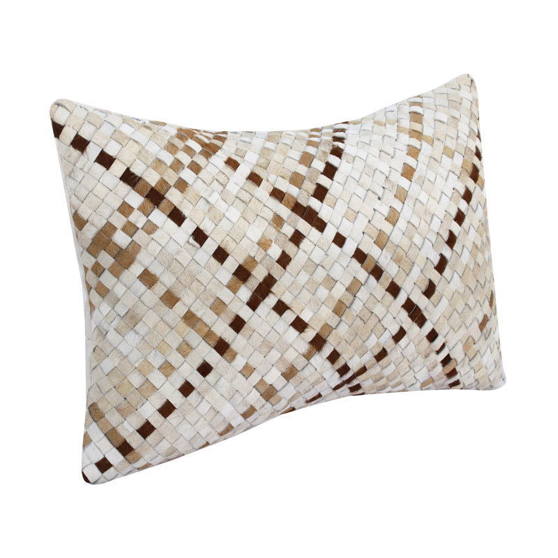 Housse de coussin transitionnel en similicuir texturé, Housse de coussin seulement - sans coussin