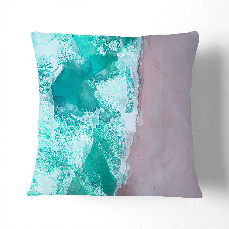 Square Throw Cushion, Stone, 40cm H x 40cm W x 15cm D