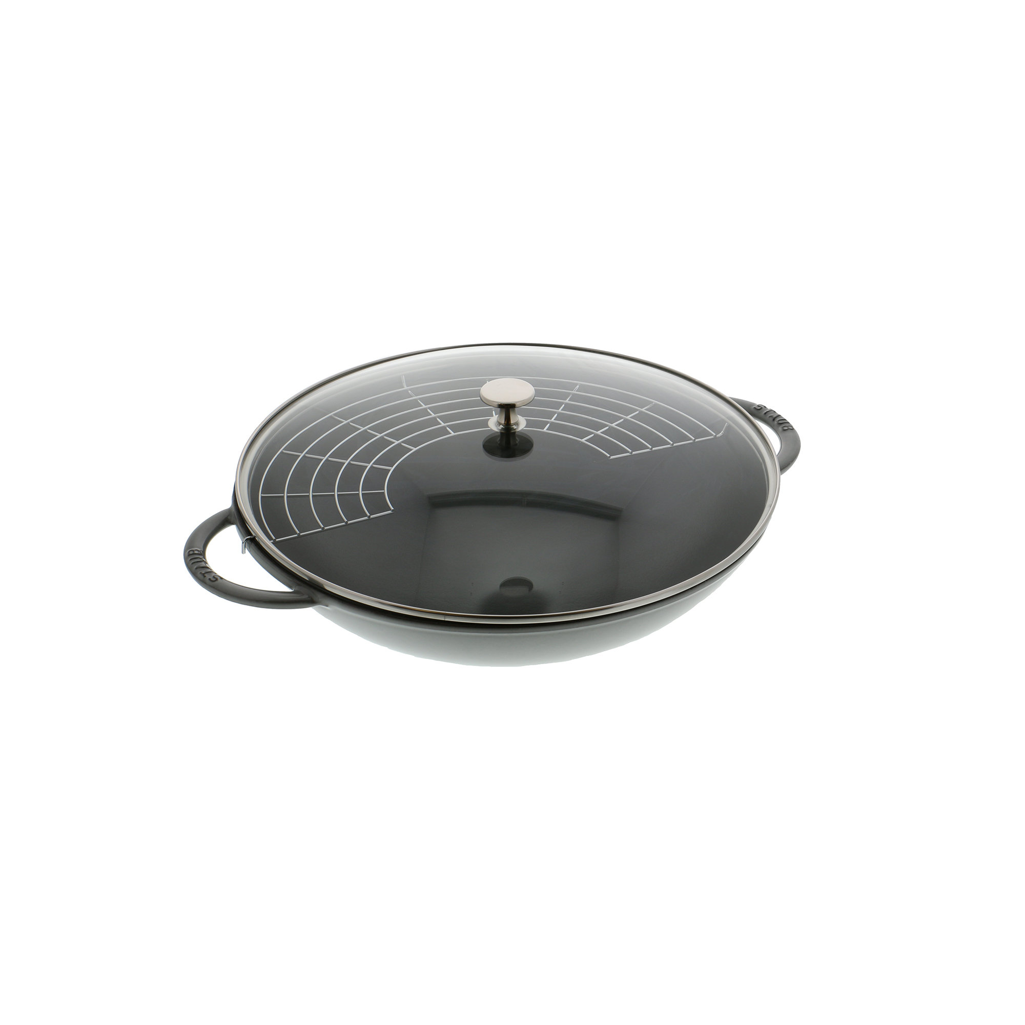 Staub - Wok cm enameled cast iron. 30 with cover - Induction