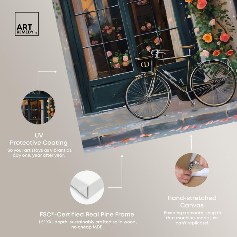 Store in Fall Time, designer de mode sur toile par Art Remedy, Toile tendue, H 30 po x l 20 po