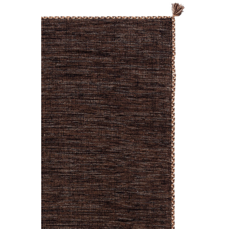 Amaral Hand Woven Cotton Solid Color Rug, Square 5'