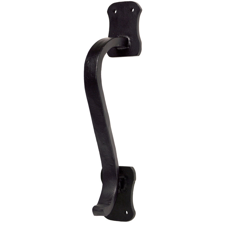 Monterey Black Metal Arch Barn Door Handle Pull
