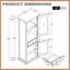 Minimalist Curio Cabinet With Glass Door, Shelves And Drawer,-1643779217