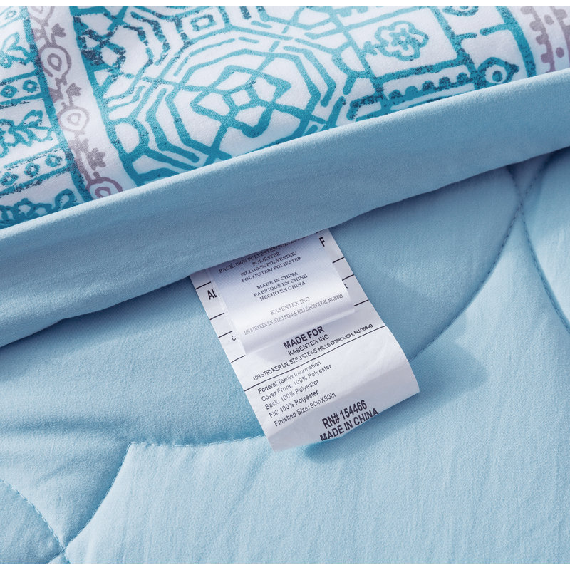 Geometric Shapes Comforter, King Comforter + 2 Shams