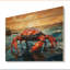 Crab Coastal Guardian, impression géométrique sur bois-1648244866