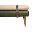 Banc en bois massif avec garniture cloutée-1441416906