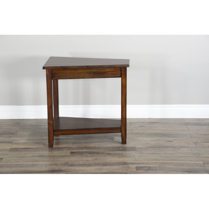 Hemphill Solid Wood End Table, Dark Chocolate, 24" H x 16" W x 24" D