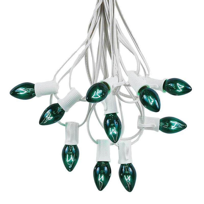 Éclairage pour chaîne de noël 100, Vert, 100, 120"