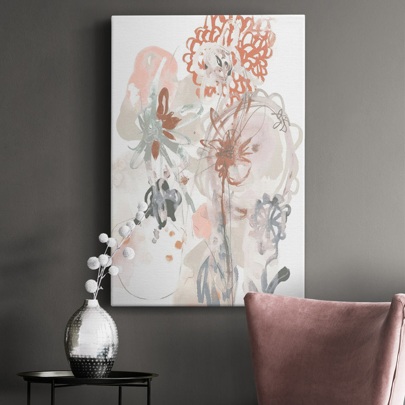 Petal Drift III - impression sur toile tendue, H 18 po x l 12 po x P 1,5 po
