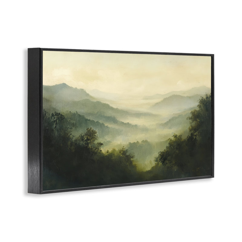 «Through The Haze Landscape», estampe numérique, design par Petal Prints Design, H 20 po x l 30 po