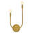 2-Light Right Hand White Linen Wall Sconce-2071528367