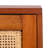 Elegant Linaris 18'' W Nightstand – Mid-Century Modern Rustic 2-Drawer Wood Table with Gold Handles-37180203