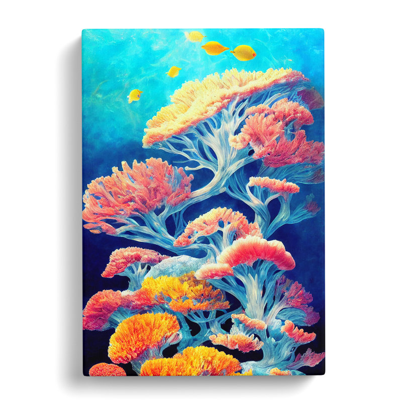 Magnificent Coral Reef - Wrapped Canvas, 60cm H x 40cm W x 3cm D