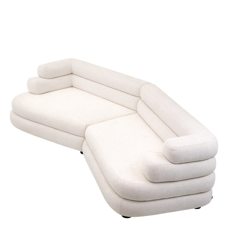 Sofa Malaga L Lyssa Off-White - Right, Right-Hand Facing