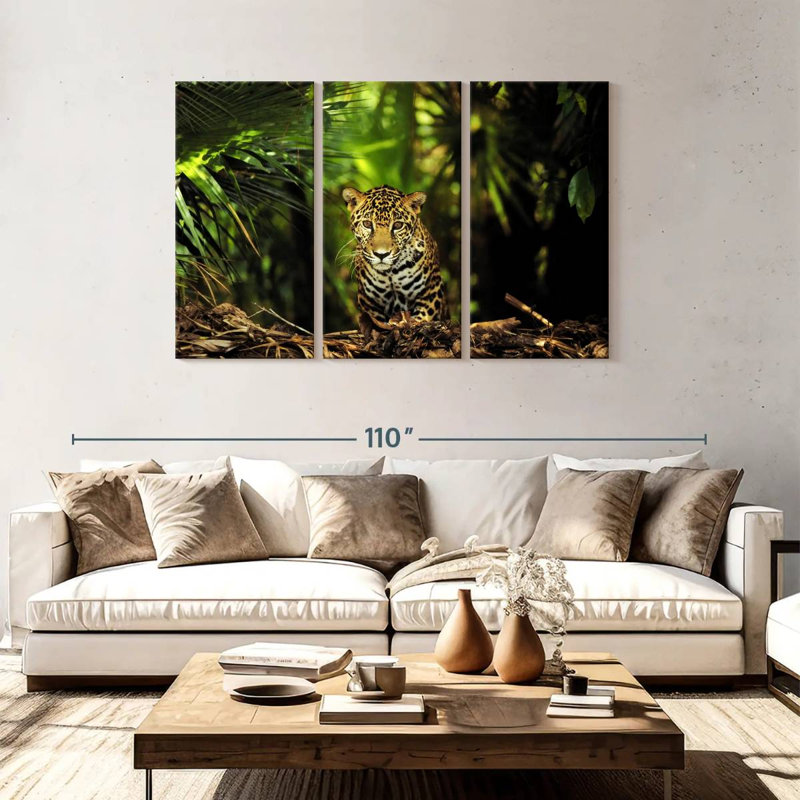Brampt Belize Jungle Jaguar, 48" H x 74" W