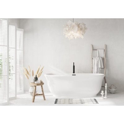 Chaylynn 67'' x 31'' Soaking Acrylic Bathtub