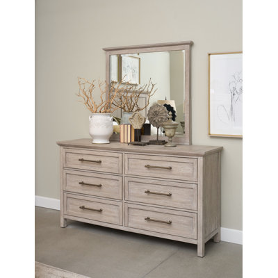 Walter Dresser and Mirror Set by Birch Lane
