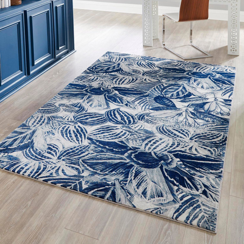 Herscher Floral Indoor Rug, Rectangle 5'3" x 7'10"