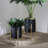 S/2 Aztec Planter On Metal Stand