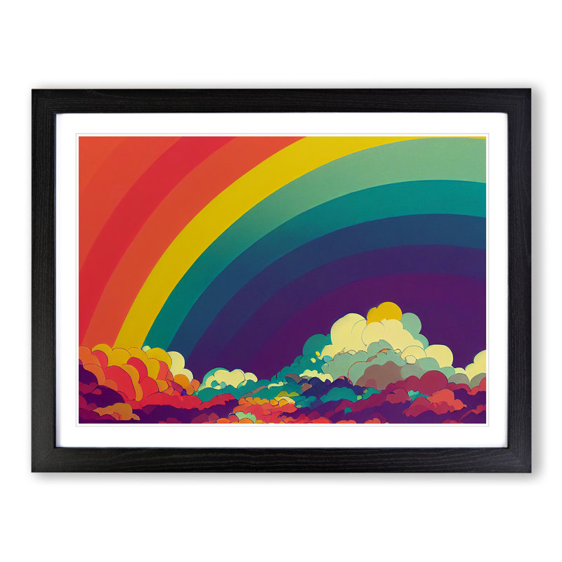 Pop Rainbow - Single Picture Frame Print