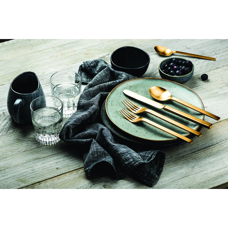 STILE By PININARINA 20 - Piece Stainless Steel Flatware Set - Service for 4, Ice Silver