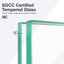 Porte de douche coulissante double semi-sans cadre, 56 à 60 po X P 60 po H, verre trempé de 1/4 pouce (6 mm), finition chromée | Idée de cadeau-124319243