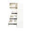 Armoire de rangement pour garde-manger, garde-manger avec portes, tablettes et tiroirs