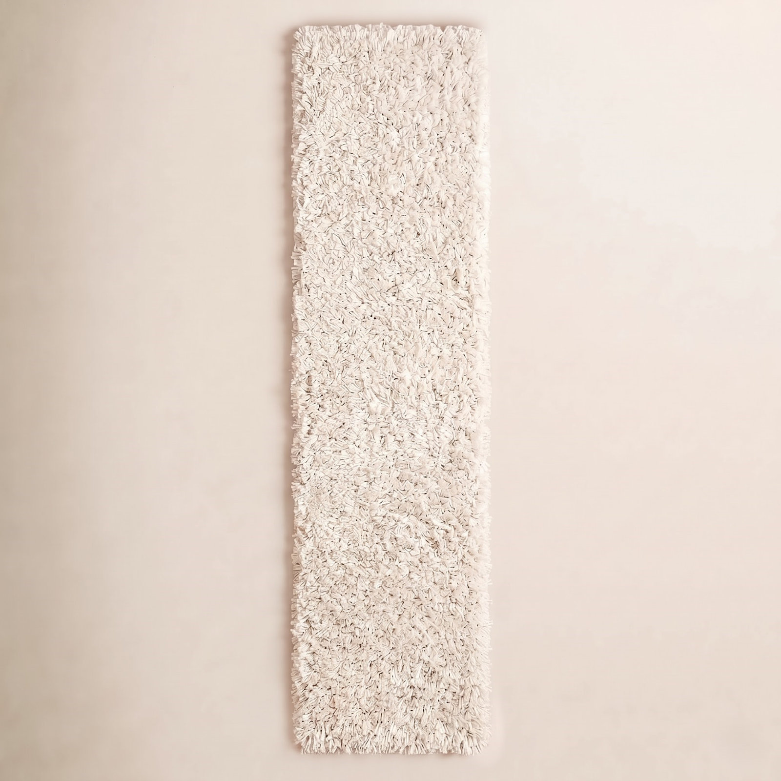 Ivory Shag Rug, Runner 2' x 16'