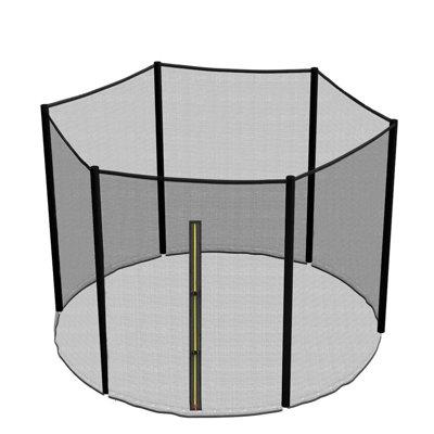 Cumby Replacement Trampoline Safety Net Enclosure Surround Netting 10FT - 6 Pole