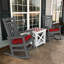 Chaise berçante d'extérieur en plastique surdimensionnée toutes saisons Adirondack-117802447
