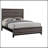 Rustic Grey Oak Queen Panel Bed