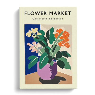 A Flower Market Exhibition Collection No.4 - Wrapped Canvas