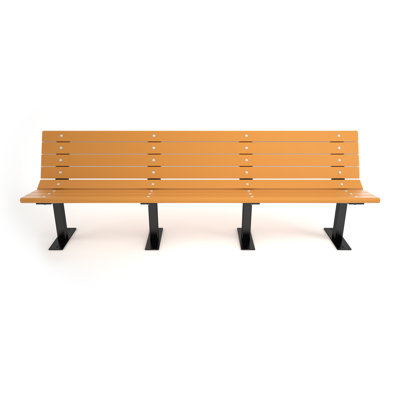 Banc de parc en plastique recyclé Contour