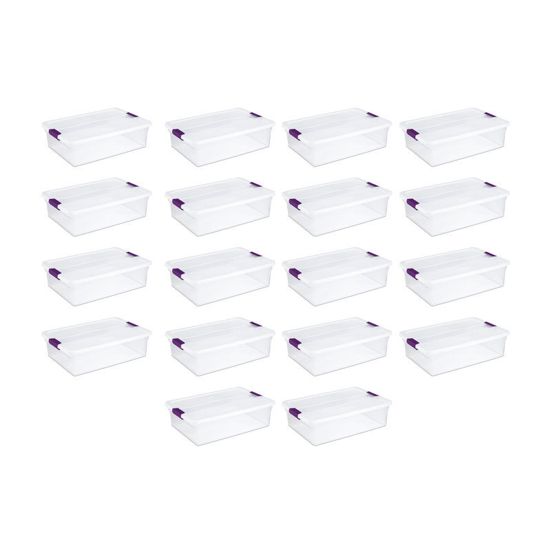 Sterilite Clear View Storage Container Tote w/ Latching Lid