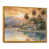 Toile avec cadre flottant or