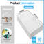 10 pièces de tuile de plafond rectangulaire en PVC 2 pi x 4 pi, panneau mural lisse (80 pieds carrés / caisse)