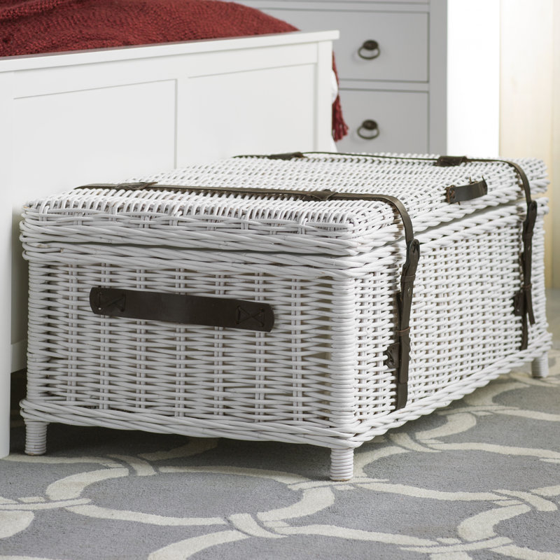 Table basse avec rangement, Blanc