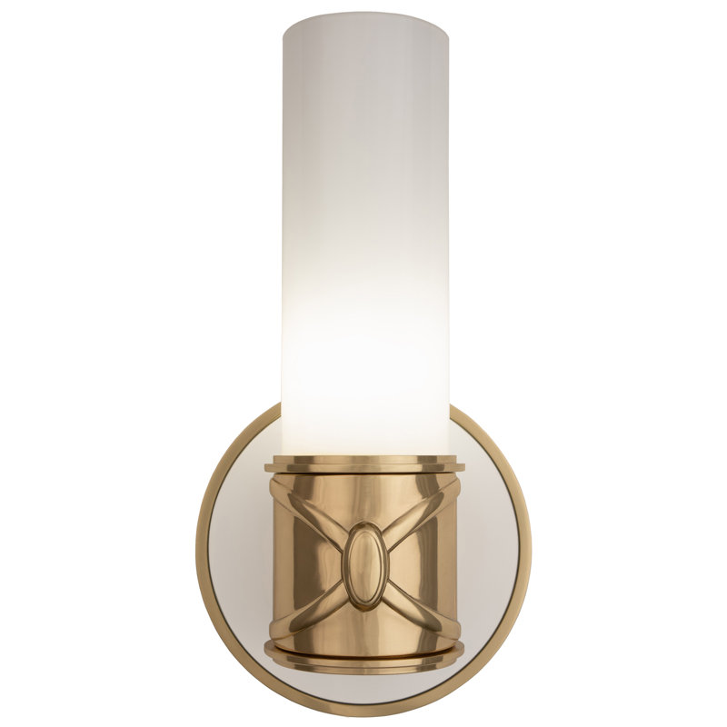 Chase Wall Sconce - Polished Nickel, Polished Cas White, Brass