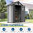 Plastic Portable Outdoor Storage Shed-116723120