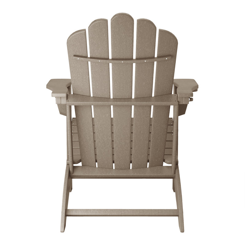 Chaise Adirondack d'extérieur en poly (ensemble de 8), Tanné