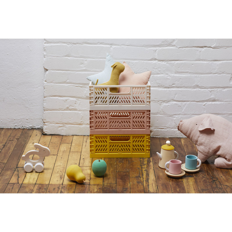 Caisse en plastique Sprouts, Jaune