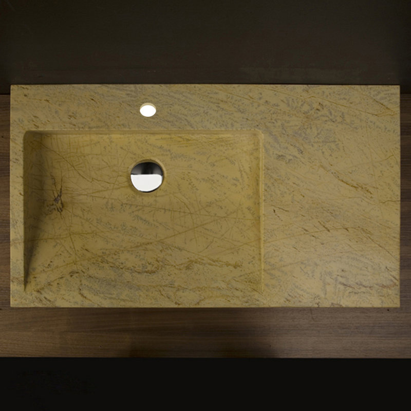 31.88'' W Single Stone Vanity Top, Single Hole Faucet, Amarillo Triana